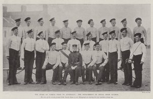 Hertugen av Yorks besøk i Australia, avdelingen av Royal Irish Guards av English Photographer