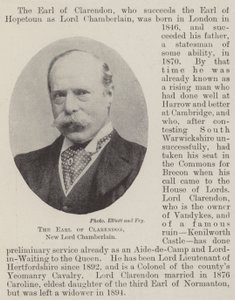 Jarlen av Clarendon, New Lord Chamberlain av English Photographer