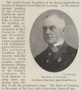 Jarlen av Coventry, president for Royal Agricultural Society av English Photographer