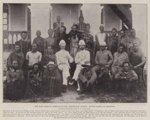 The East American Administration Coronation Guests, innfødte høvdinger i Mombasa av English Photographer