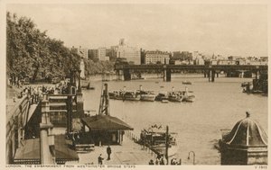 Embankment fra Westminster Bridge Steps, London av English Photographer
