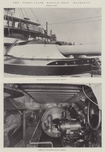 Førsteklasses Battle-Ship Majestic av English Photographer