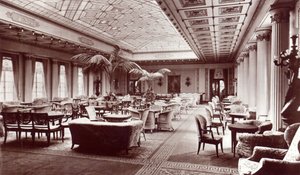 First Class Lounge ombord på HMS Homeric av English Photographer