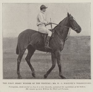 Århundrets første Derbyvinner, Mr W C Whitneys Volodyovski av English Photographer