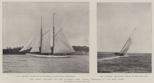 The First Voyages of the Kaisers New Yacht, Meteor II, i New York av English Photographer