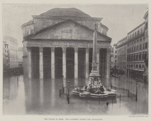 Flommen i Roma, Pantheon under oversvømmelsen av English Photographer