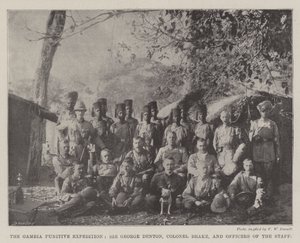 Gambia Punitive Expedition, Sir George Denton, oberst Brake og stabsoffiserer av English Photographer