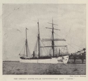 Det tyske South-Polar Expeditionary Ship Gauss av English Photographer