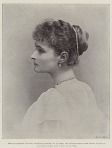 Storhertuginnen Alexandra Feodorovna (prinsesse Alix av Hessen), keiseren Nicholas IIs forlovede brud av English Photographer