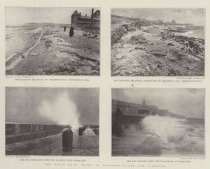 The Great Gale, Havoc ved Westgate-on-Sea og Ramsgate av English Photographer