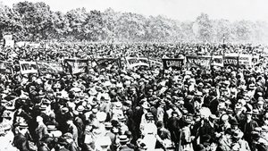 The Great Votes for Women-demonstrasjon i Hyde Park, søndag 12. juni 1908 av English Photographer