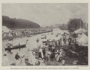 Henley of the West, Bath Avon og Bristol Ariel roklubbregatta på Saltford av English Photographer
