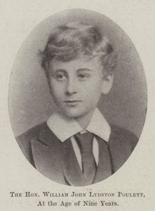 Den ærede William John Lydston Poulett, i en alder av ni år av English Photographer