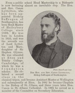 Den ærede og ærverdige kanon Lyttelton, biskop Suffragan av Southampton av English Photographer