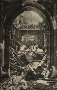 Houses of Parliament, London, viser bombeskader under andre verdenskrig (s/hvitt-bilde) av English Photographer