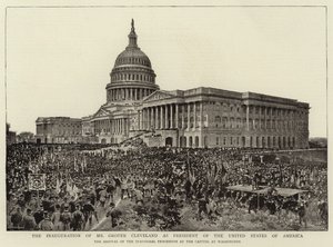 Innsettelsen av Grover Cleveland som president i USA av English Photographer