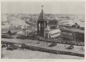Innvielsen av monumentet til Alexander II, i Moskva
