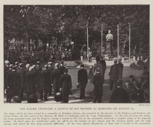 Kaiser avduker en statue av sin mor i Homburg 19. august av English Photographer