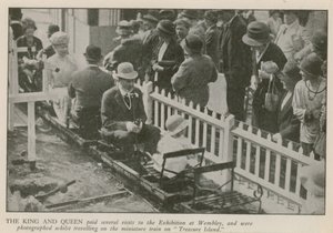 Kongen og Dronningen besøker British Empire Exhibition av English Photographer