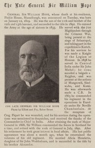 Den avdøde general Sir William Hope av English Photographer