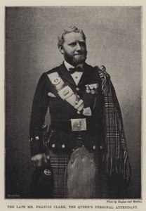 Den avdøde Mr Francis Clark, Queens Personal Attendant av English Photographer