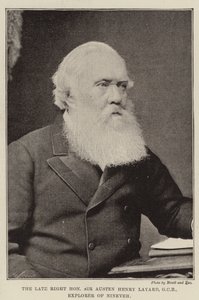 The Late Right Honorable Sir Austen Henry Layard, GCB, Explorer of Nineveh av English Photographer
