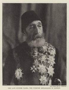 The Late Rustem Pasha, den tyrkiske ambassadøren i London av English Photographer