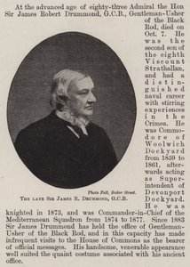 Avdøde Sir James R Drummond, GCB av English Photographer