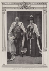Det siste portrettet av kong Edward VII og dronning Alexandra av English Photographer