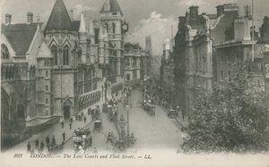 The Law Courts og Fleet Street, London av English Photographer