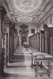 Library Queens College, Oxford av English Photographer