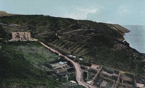 The Manor House, Lundy Island (farget bilde) av English Photographer