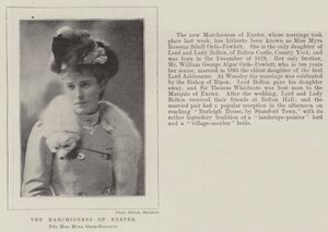 Markjoninnen av Exeter, født frøken Myra Orde-Powlett av English Photographer