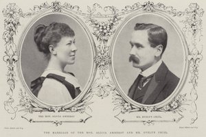 Ekteskapet til den ærede Alicia Amherst og Evelyn Cecil av English Photographer