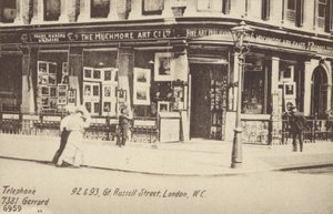 The Muchmore Art Co Ltd, 92 og 93, Great Russell Street, London, WC av English Photographer