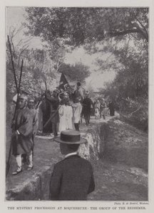 Mysterieprosesjonen ved Roquebrune, Frelserens gruppe av English Photographer