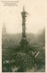 Nelson-feiringen på Trafalgar Square, London, 21. oktober 1905 av English Photographer