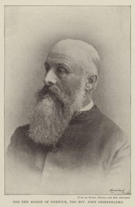 Den nye biskopen av Norwich, pastor John Sheepshanks