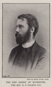 Den nye biskopen av Rochester, pastor E S Talbot, DD av English Photographer