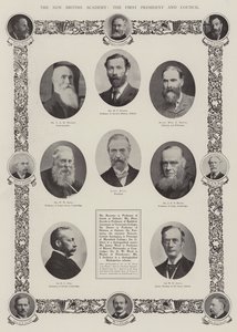 The New British Academy, den første presidenten og rådet av English Photographer