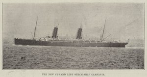 The New Cunard Line Steam-Ship Campania av English Photographer