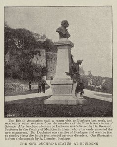 Den nye Duchesne-statuen i Boulogne av English Photographer