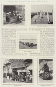 Den nye epoken i Fader Niles historie, scener i Kairo av English Photographer