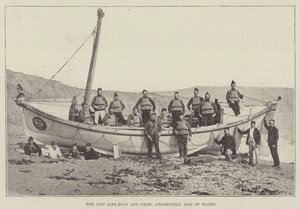 The New Life-Boat and Crew, Atherfield, Isle of Wight av English Photographer