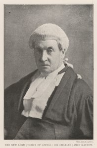 The New Lord Justice of Appeal, Sir Charles James Mathew av English Photographer