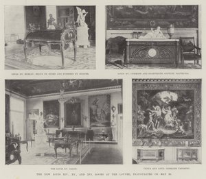 De nye Louis XIV, XV og XVI-rommene på Louvre, innviet 20. mai av English Photographer