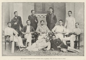 Parsee Representative Cricket Team i Bombay, Champion Team i India av English Photographer