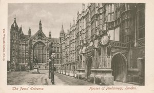 Peers-inngangen, Houses of Parliament, London av English Photographer