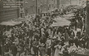 The Poultry Market, Petticoat Lane, søndag morgen av English Photographer