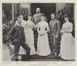 Prinsen av Wales og familie av English Photographer